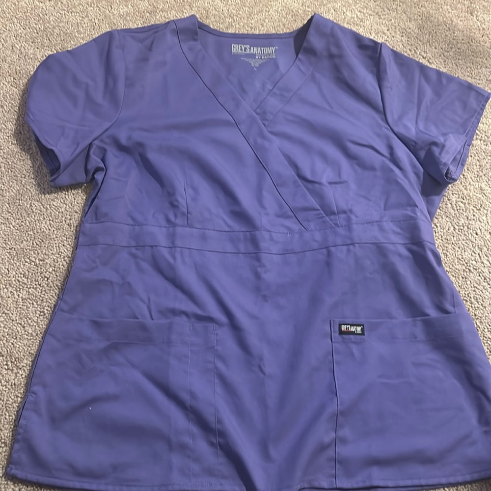 Purple Grey’s Anatomy Scrub Top